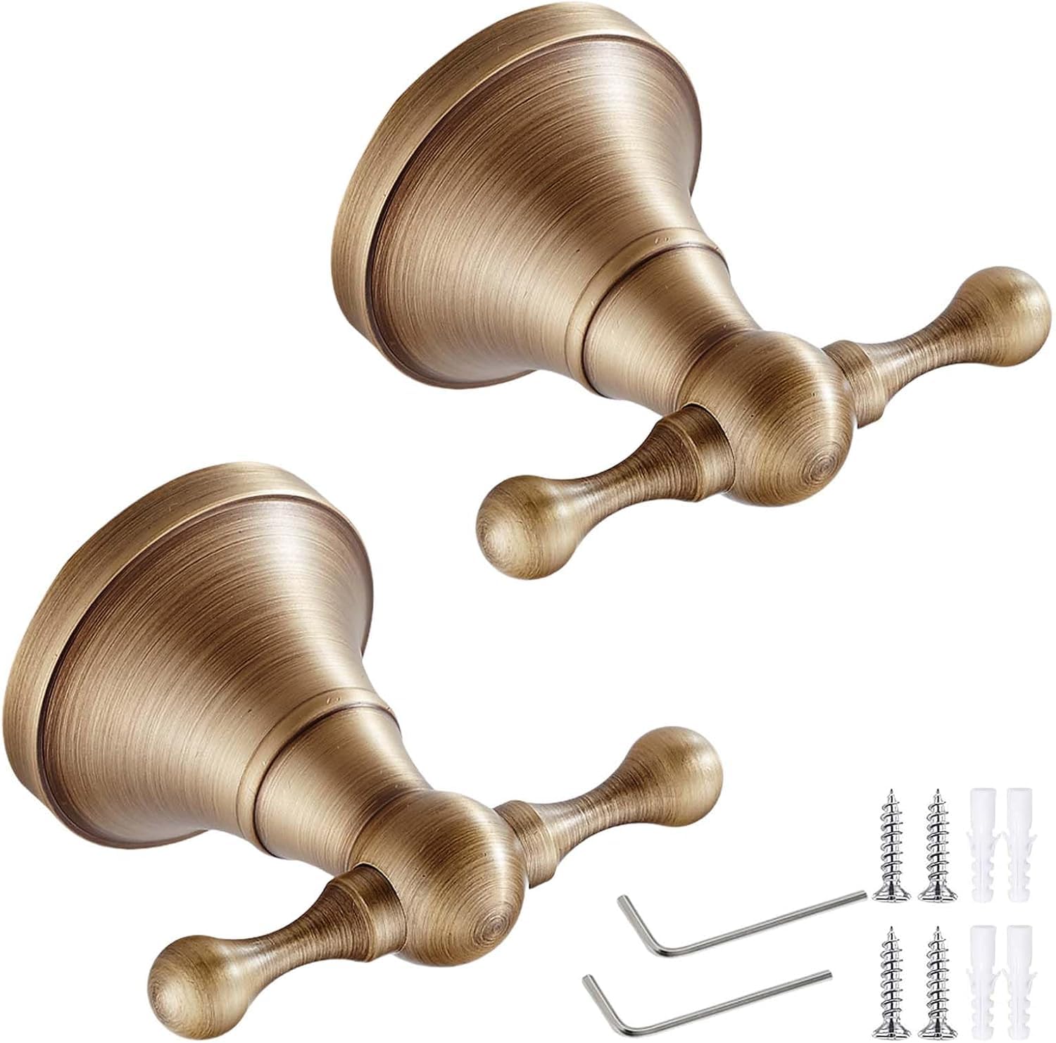 PAQWTYB Hooks, 2 Pack Vintage Pure Copper Hanger Hook