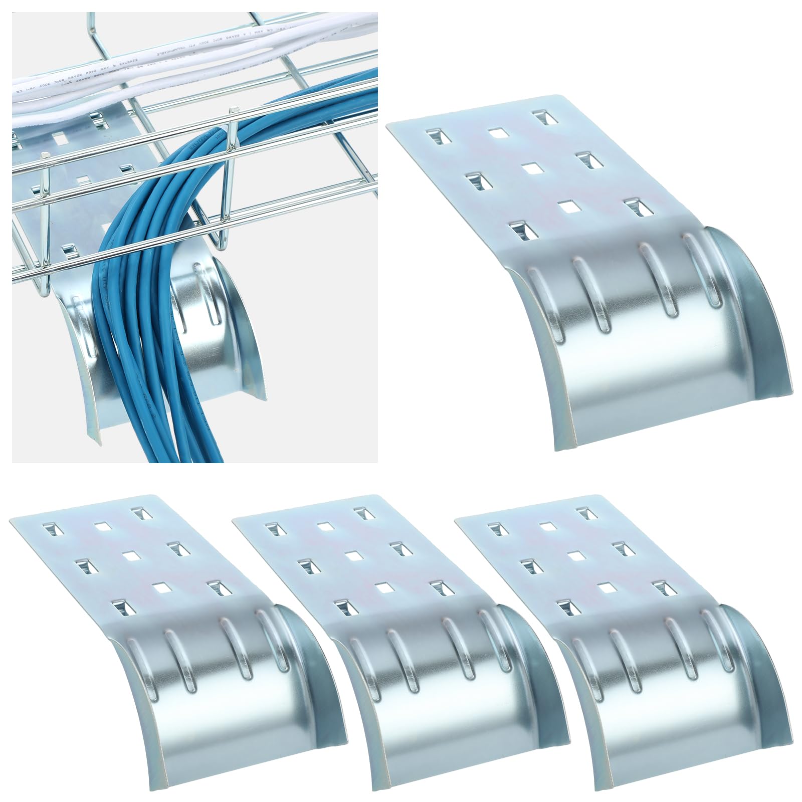 Amazon.com: Zonon 4pcs 90 mm Wide Wire Mesh Cable Tray Cable