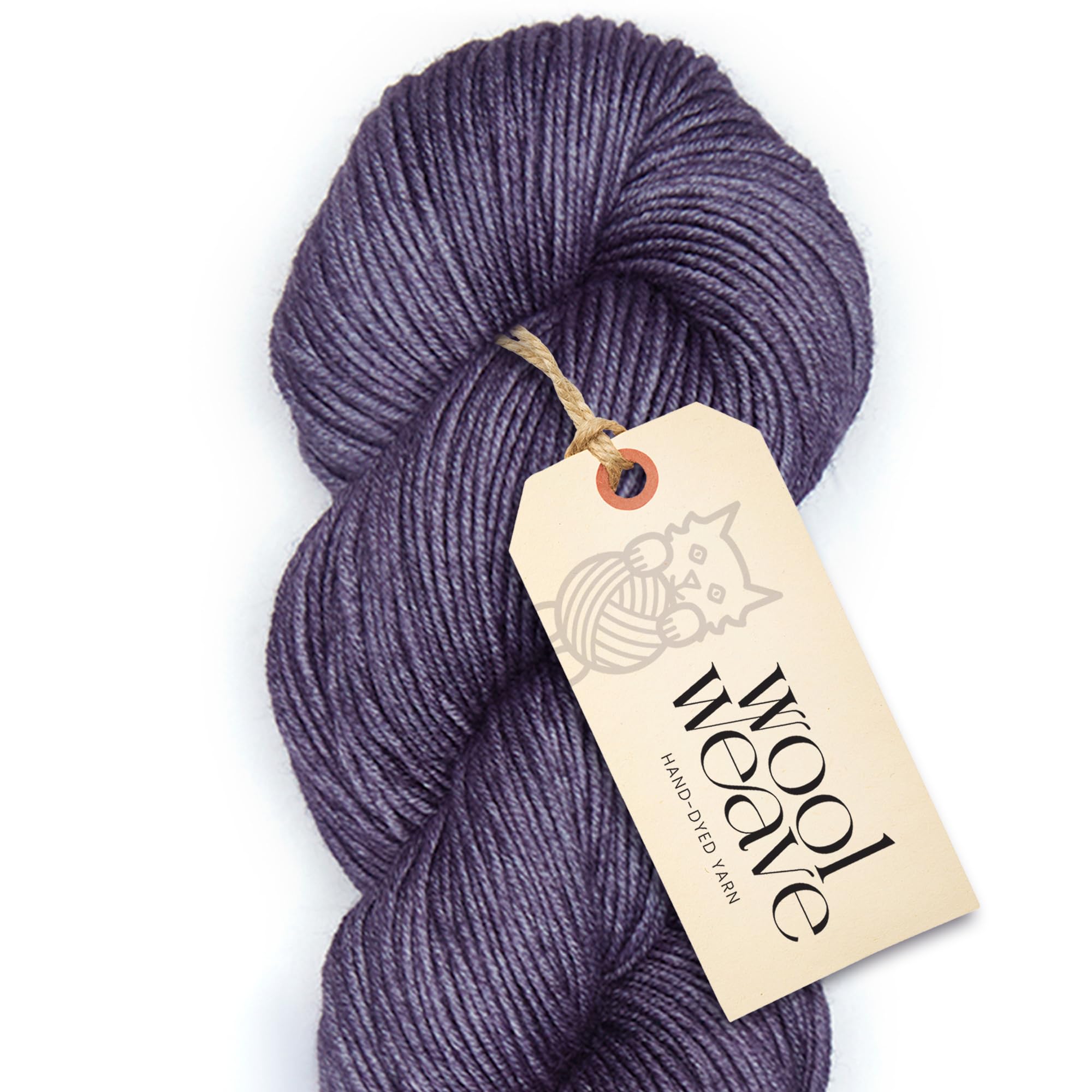 Superwash Merino Wool Yarn for Knitting & Crocheting - Premium Hand Dyed Yarns, 100gr, 240 Yards,Dk Weight- Luxurious, Soft & Durable Purple Denim