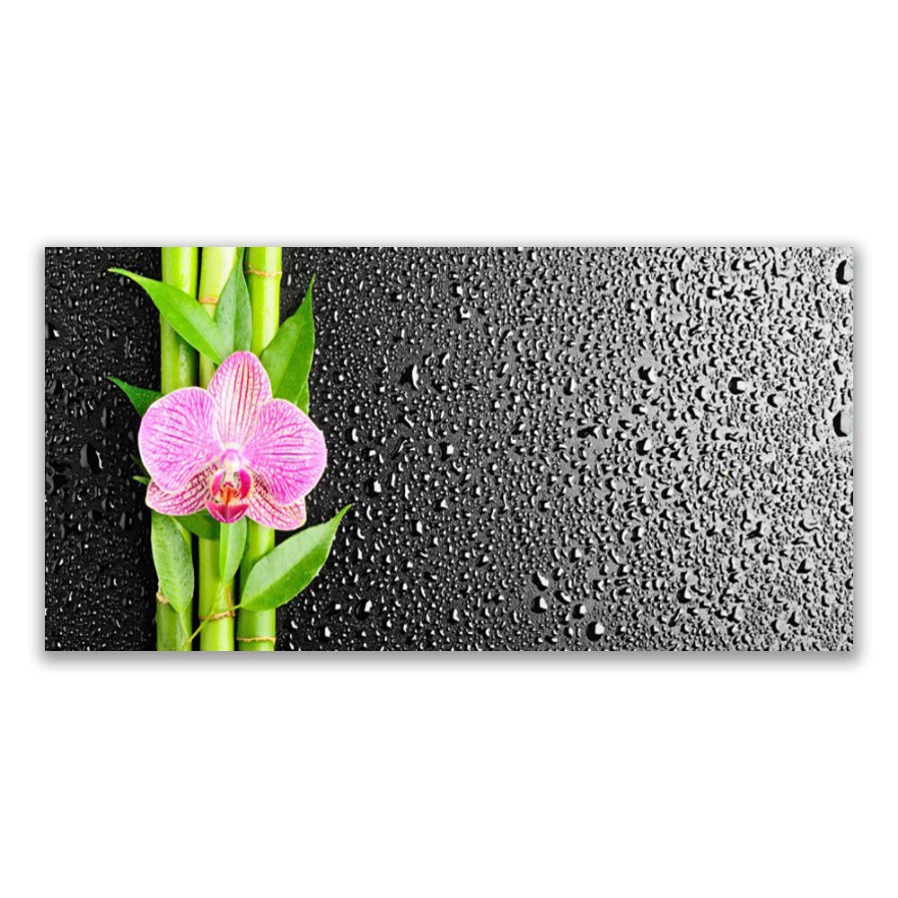 Toile imprimees tableau decoration Tulup 140x70 cm Bamboo floral pour deco mural design