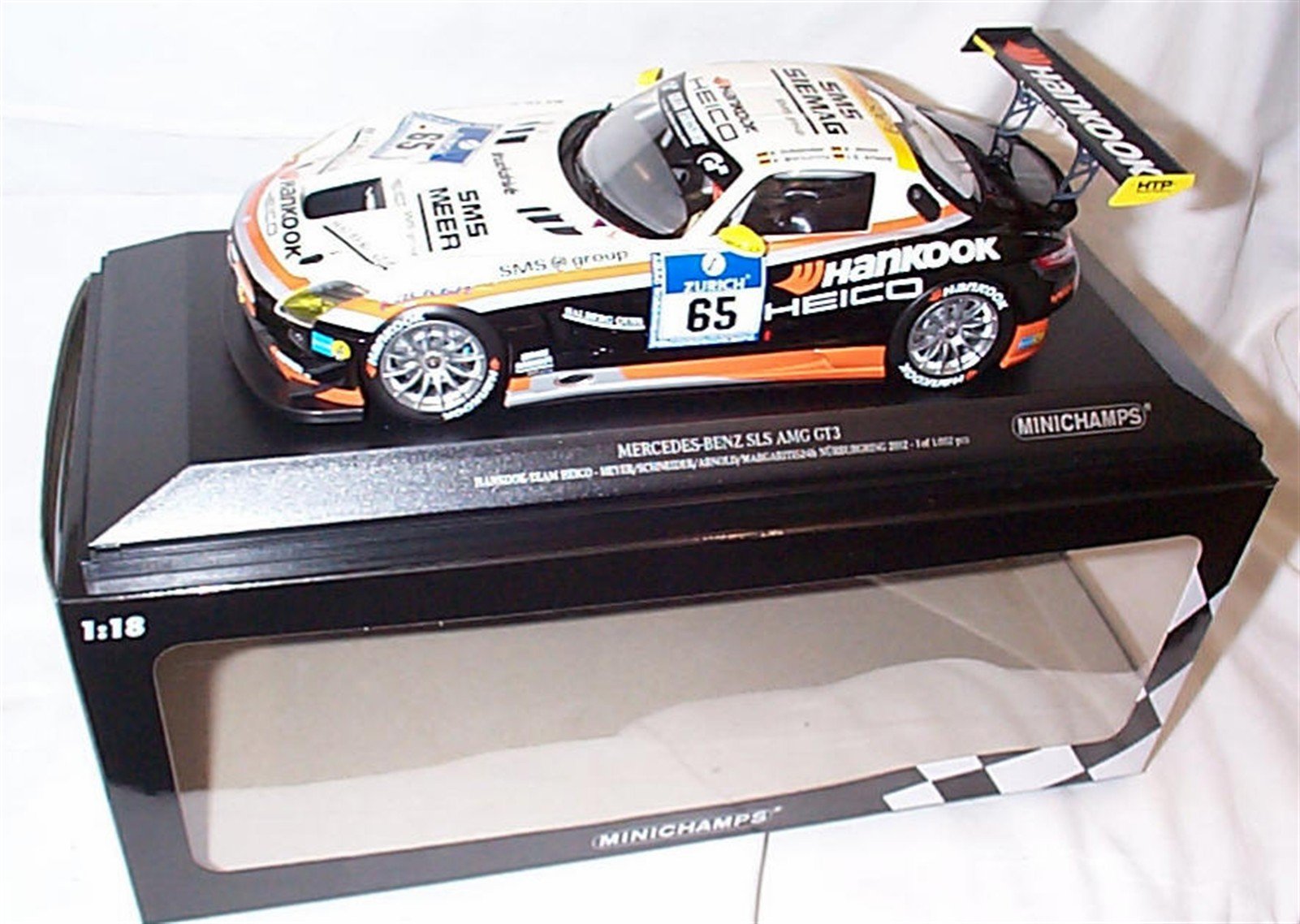 Minichamps MERCEDES.BENZ SLS AMG GT3 Hankook 24h Nurburgring 2012 car 1:18 scale model