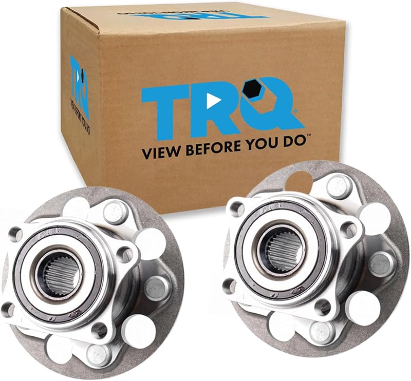 Conjunto de rolamentos e cubos de roda traseiros TRQ para Toyota e Lexus – 2 peças