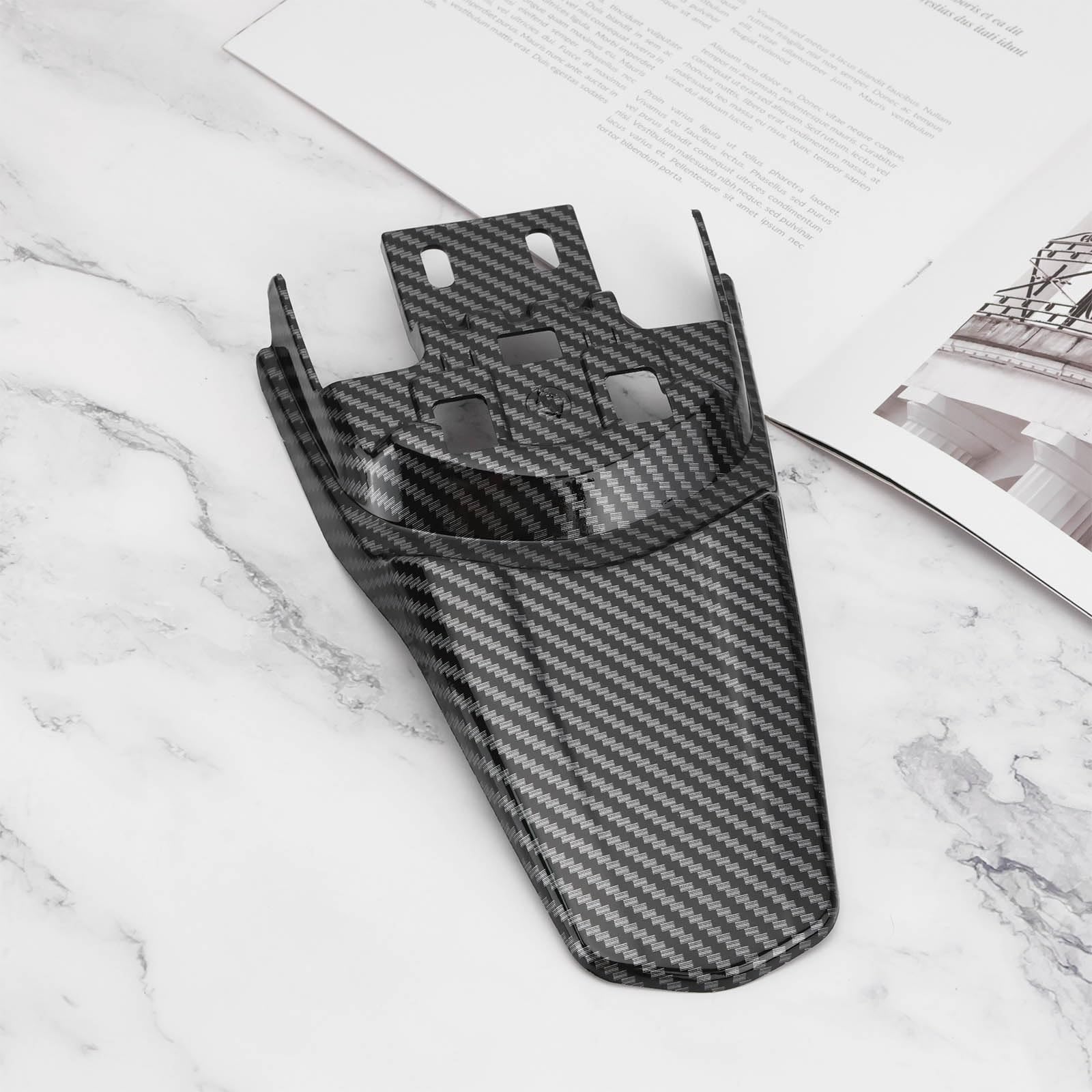 1 Stück Carbon Fiber Motorrad Kotflügel Schmutzfänger Verlängerungsplatte Kompatibel mit Sur Ron Light Bee XS L13 Kompatibel mit Segway X260 X160