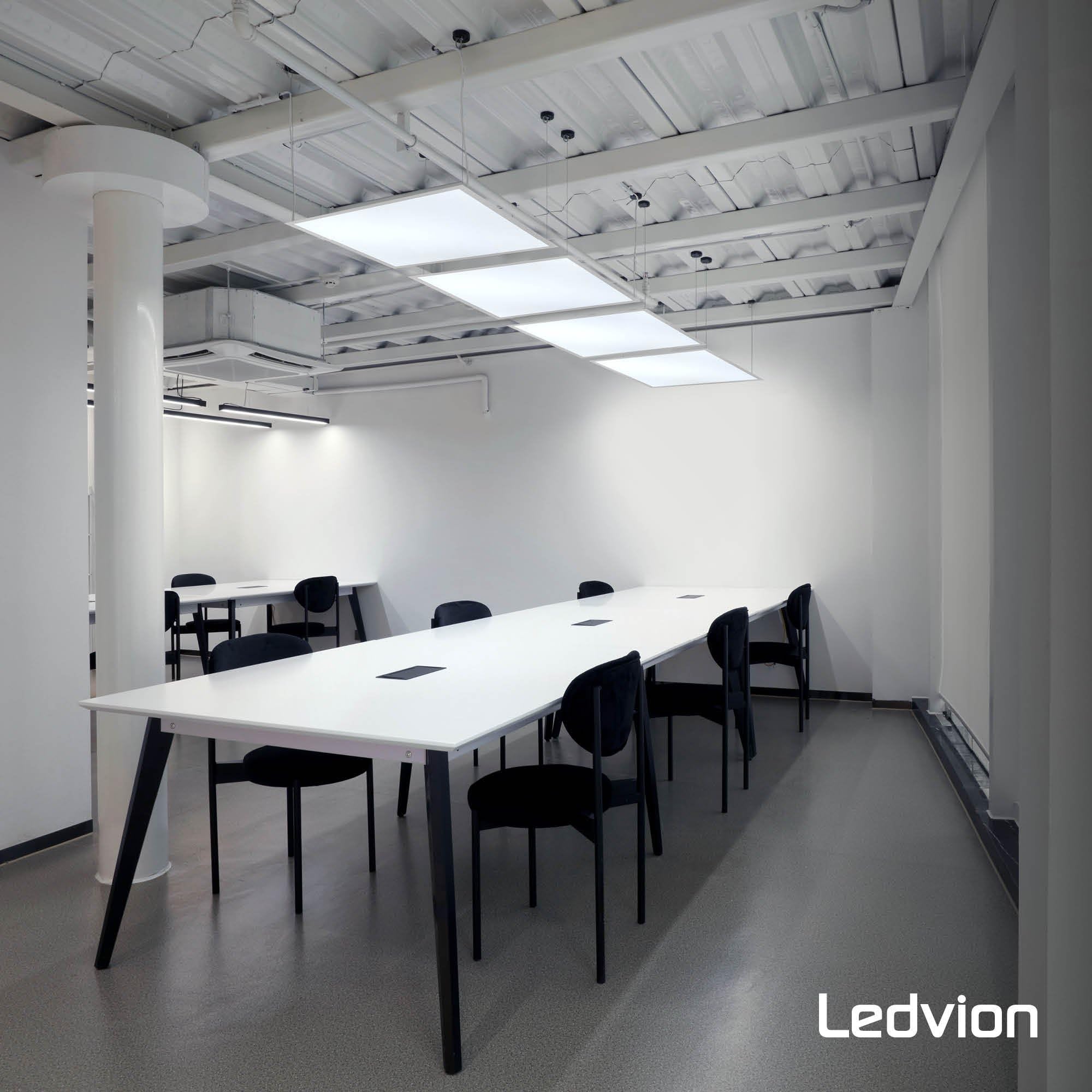Ledvion - Panel LED Regulable, 60x60, 36W, 6500K, 4000 Lúmenes, Luminaria Empotrada, Incluye Driver LED y Conector Rápido