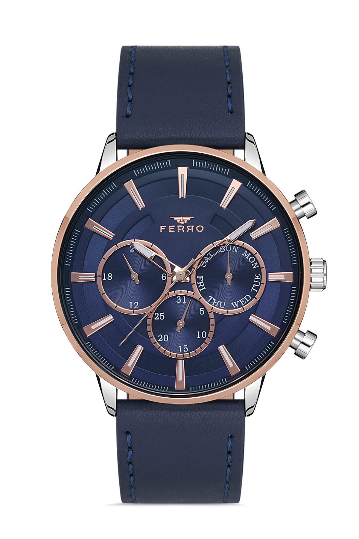 Ferro Aversa Analog Blue Dial Mens Watch-FM1973B-E3 (B09RPLPSY4) Amazon Price History, Amazon Price Tracker