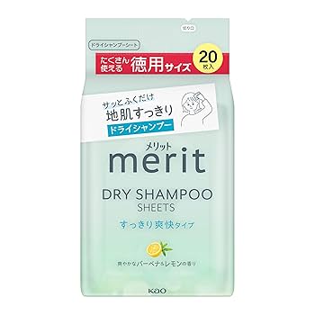 merit DAY+ ドライシャンプー 130g 24本入り　1本約333円 メリット 花王 メリットDAY+ ドライシャンプー (130g) 水の
