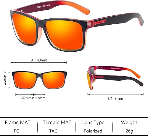 Miniatura 3 de Gafas de sol polarizadas deportivas para hombres Ciclismo Conducción Pesca Gafas de sol Mujeres 100% Protección UV HD5089