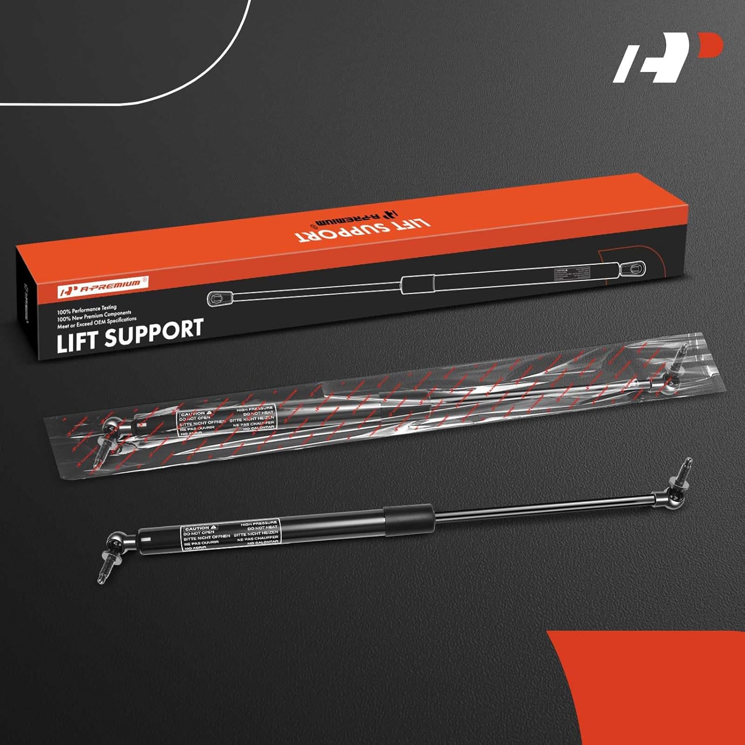 A-Premium Tailgate Rear Liftgate Lift Supports Shock Struts Compatible with Select Dodge Models - Durango 1998 1999 2000 2001 2002 2003 Sport Utility - Replace# 55256444AE, 55256444AC(2PC Set)