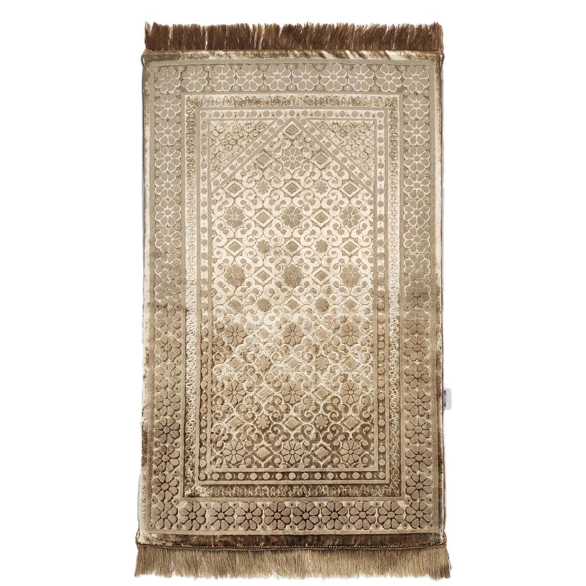 MuseuMMemory Foam Prayer Mat Dana. Velvet Comfortable Prayer Rug. Elegant Essential Design Sajadah with Foam. سجادة الصلاة المريحة المبطنة بمادة الرغوة الذكية (BROWN)
