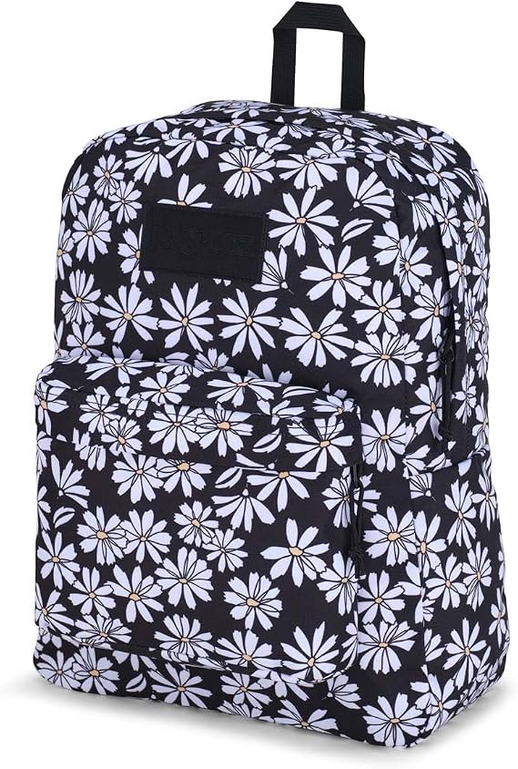JanSport Superbreak Plus Backpack - Work, Travel, or Laptop Bookbag with Water Bottle Pocket, Punk Pansies Black, One Size, Superbreak Backpack - Durable, Lightweight Premium Backpack