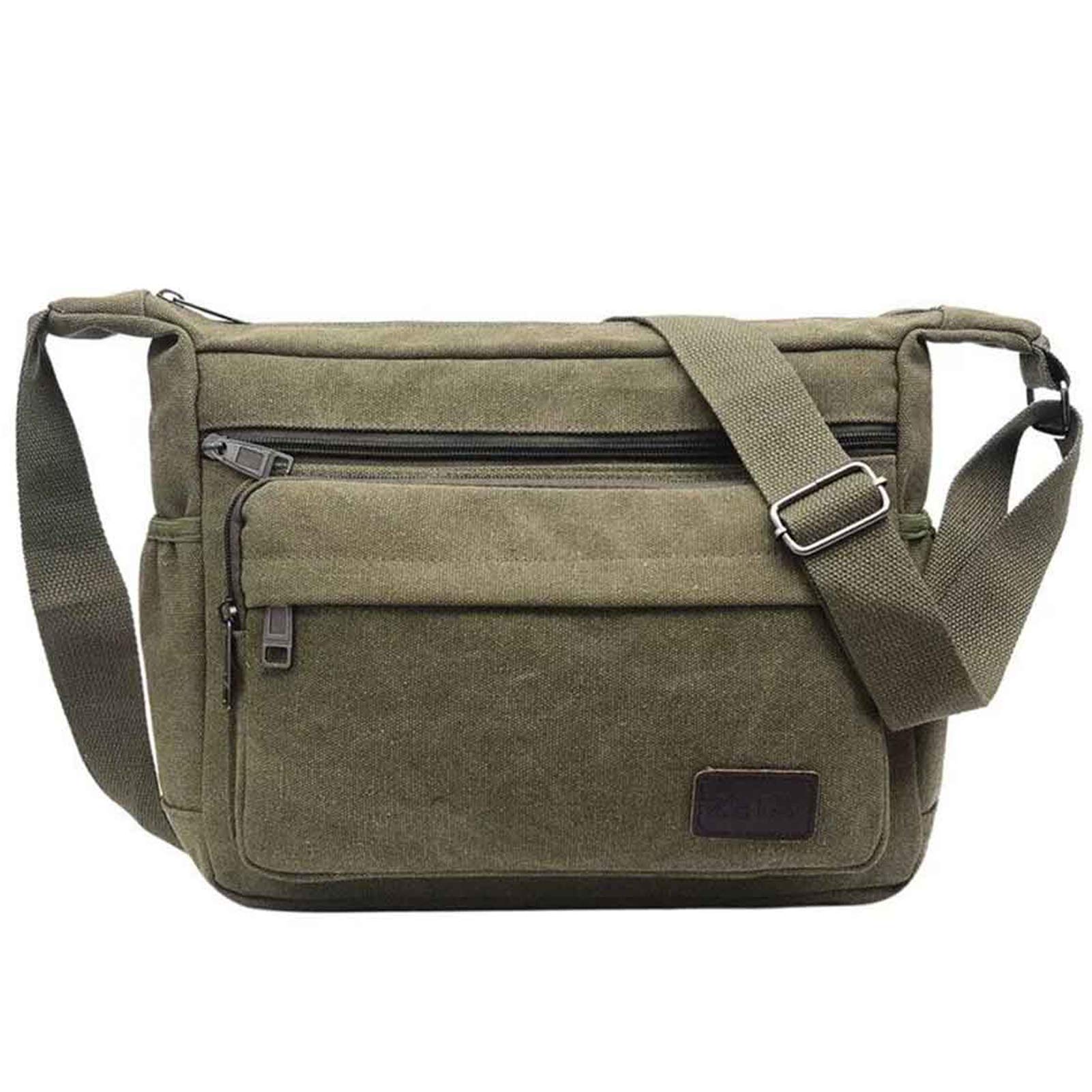 JAKAGOWaterproof Shoulder Bag Men's Multi Bag Canvas Work Bags for Men & Women, for Outdoor, Camping, Travel, Work, Daily Use