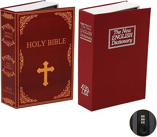 SEPOX Twins - Caja de seguridad con cerradura de combinación de primera calidad, segura para el dormitorio y versátil, cubierta de papel auténtica,