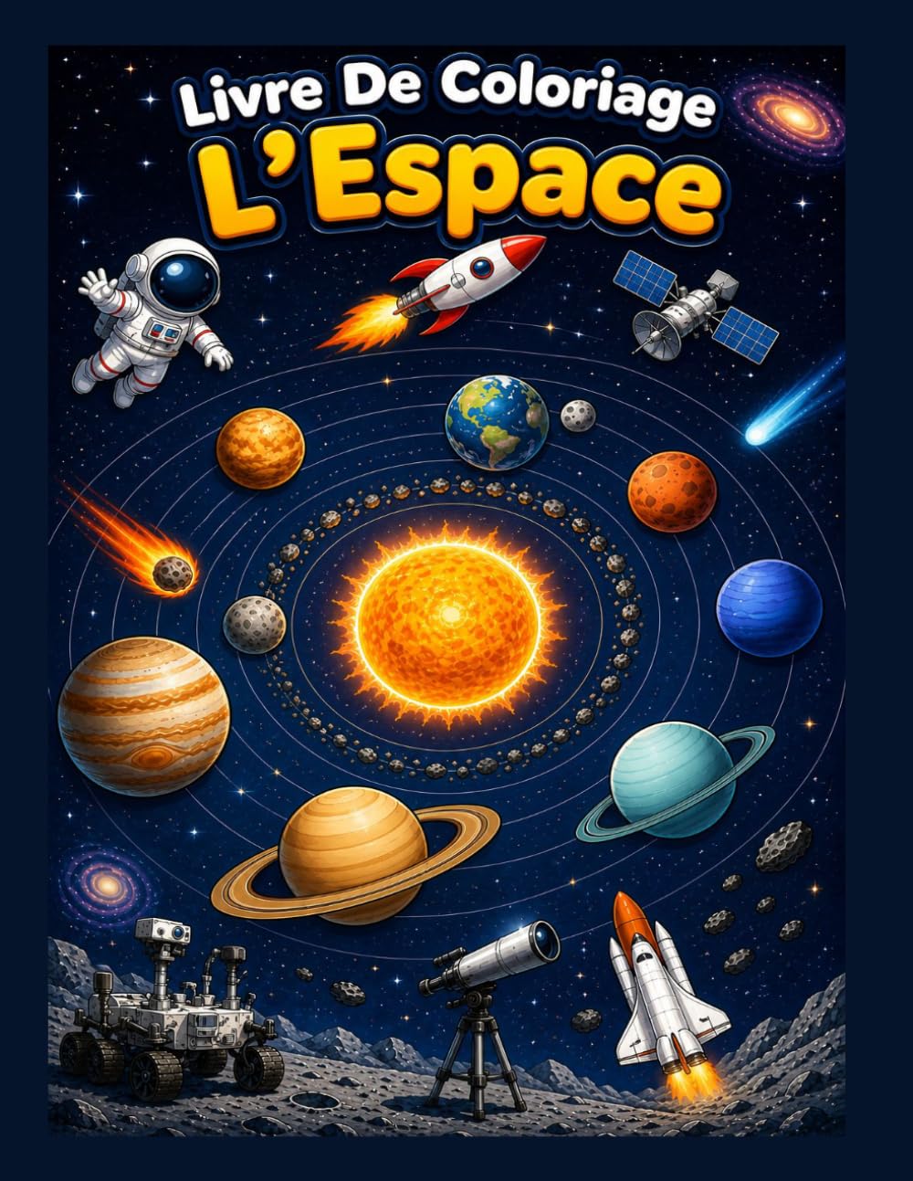 Livre De Coloriage: L'Espace