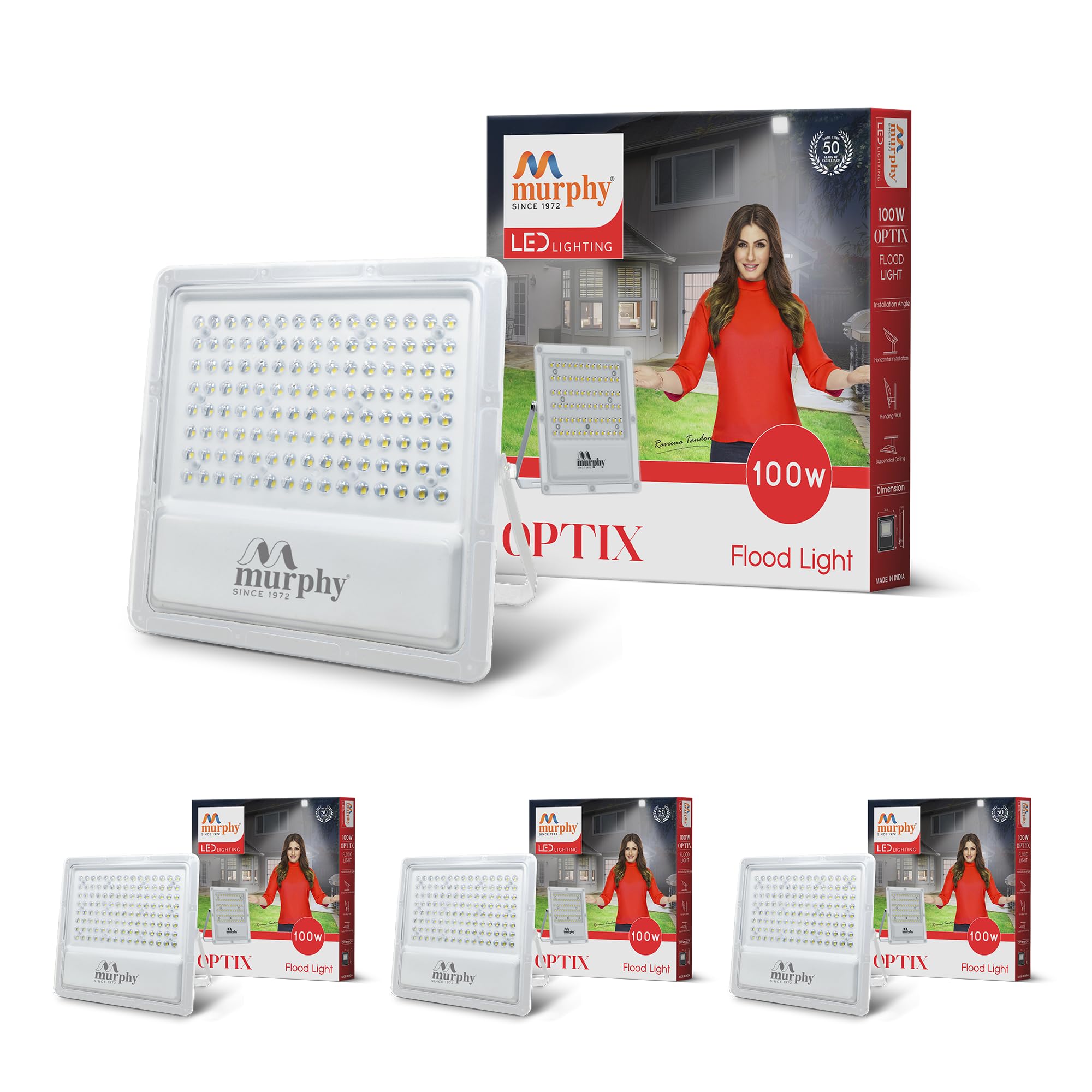Murphy LED Flood Lights - 5 Pack, IP65 Security -20
