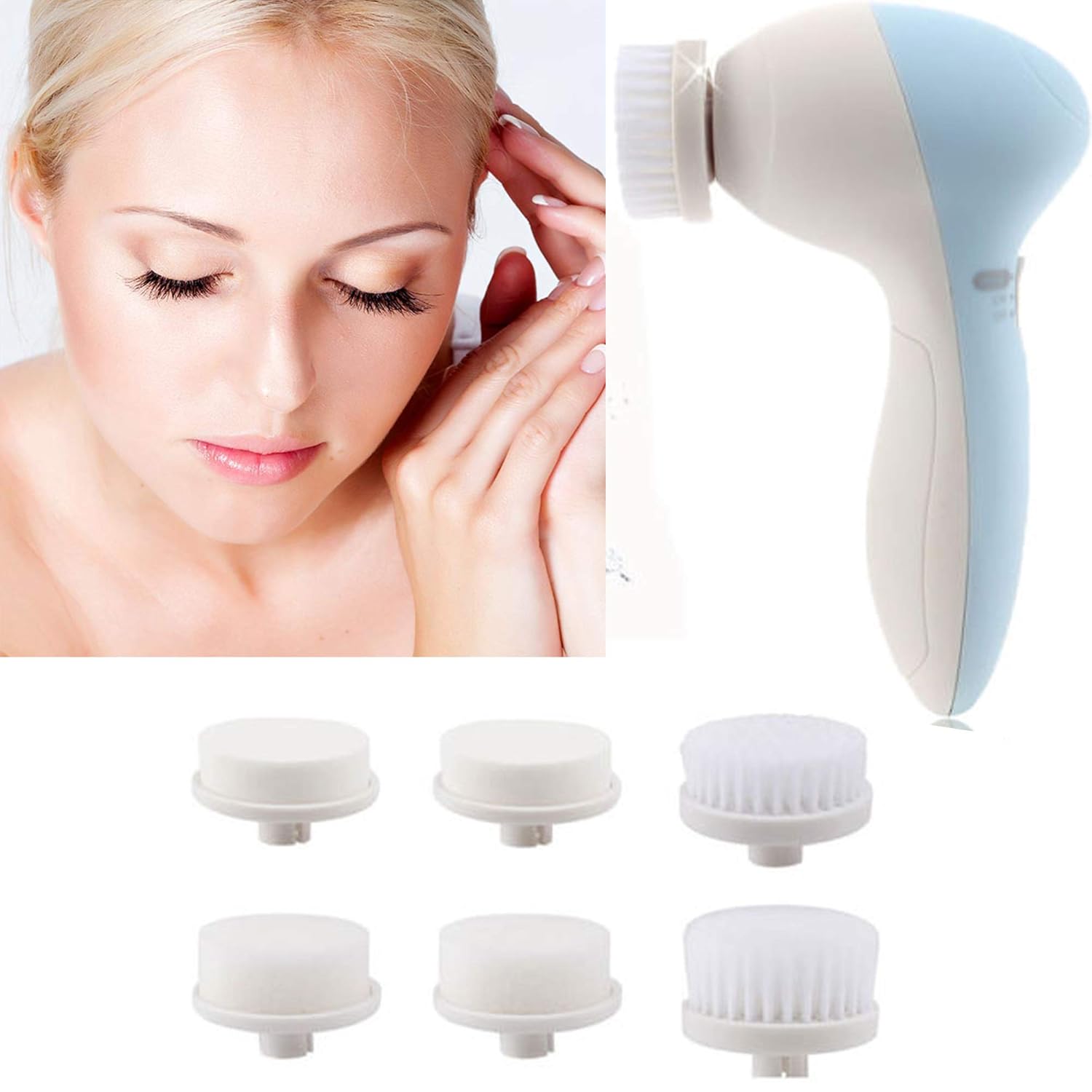 Frackkon Portable 7 In 1 Electric Beauty Care Massager Facial Massager