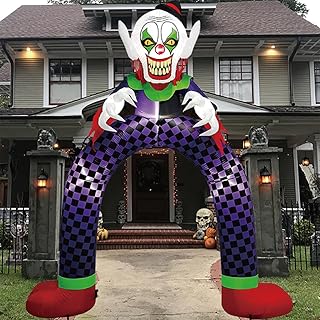 Amazingforless [10FT] Inflatable Halloween Animated Archway Blow-Up Yard Decorations with Bright LED Lights, Weather-Resistant Fabric, Halloween Inflatable Blow Up Lawn Outdoor Decoration - Buy now