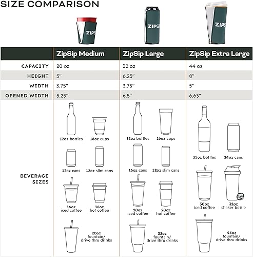 Miniatura 9 de ZipSip Soporte ajustable para bebidas y funda de café  lata delgada, lata, botella, vaso de pinta, taza individual, café. Baloncesto (no versión