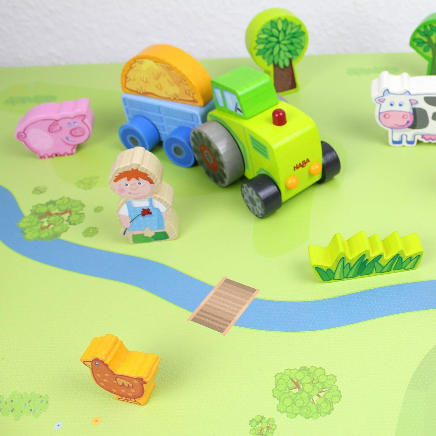 Spielfolie/Möbelfolie für IKEA TROFAST Holz Wald & Wiese Aufkleber Sticker Kinderzimmer Spieltisch (Möbel Nicht inklusive)