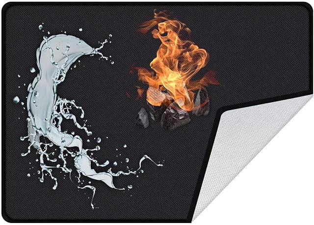 SIRUITON Fire Pit Mat Flame Retardant Absorbent Oil Pad Protects Decks and Patios Reusable and Waterproof Fire-Resistant Fire Pit Mat for Lawn Concrete Stone Under Stove or BBQ