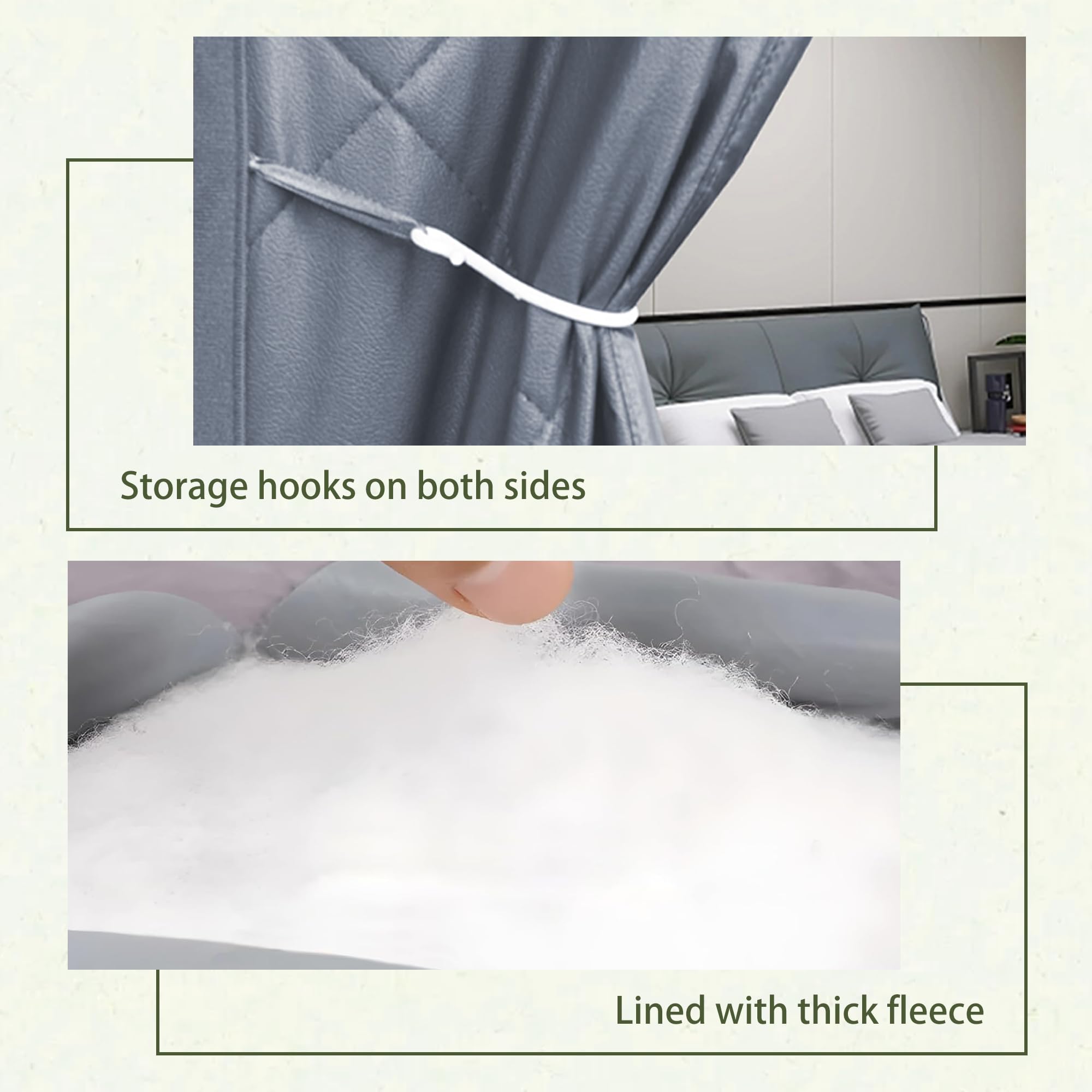 Tenda Termica Isolante 75 x 240 cm Blocca L'Aria Fredda, Riduce Rumore, Risparmio Energetico Tende Termica Magnetica per Porte per Balcone Soggiorno, grigio argento