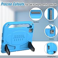 Vista 4 de LTROP Funda para iPad Air de 54 generación (20222020), iPad Pro 11 2022202120202018, protector de pantalla integrado, funda para niños con soporte a