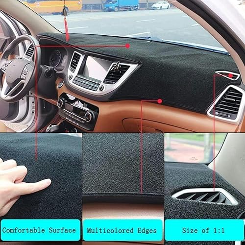 Vista 6 de WouND Car Dashboard Cover Dash Mat Sun Shade Pad Dash Board Carpet,for Kia Cerato Forte K3 2013-2018,Car Dashboard Cover Mat