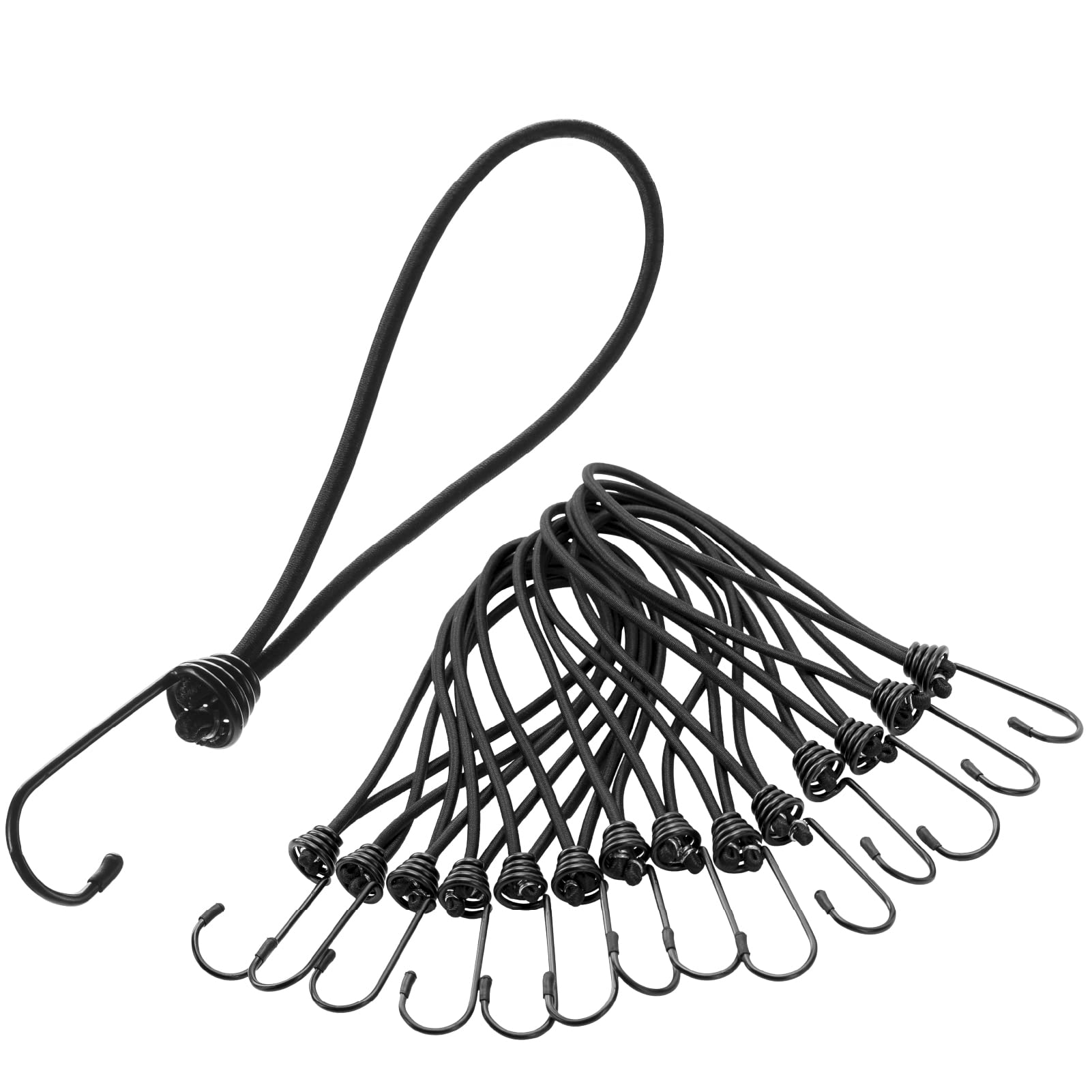 Buy PRETEX Heavy Duty Bungee Cords with Hooks Set of 25pcs x 7in