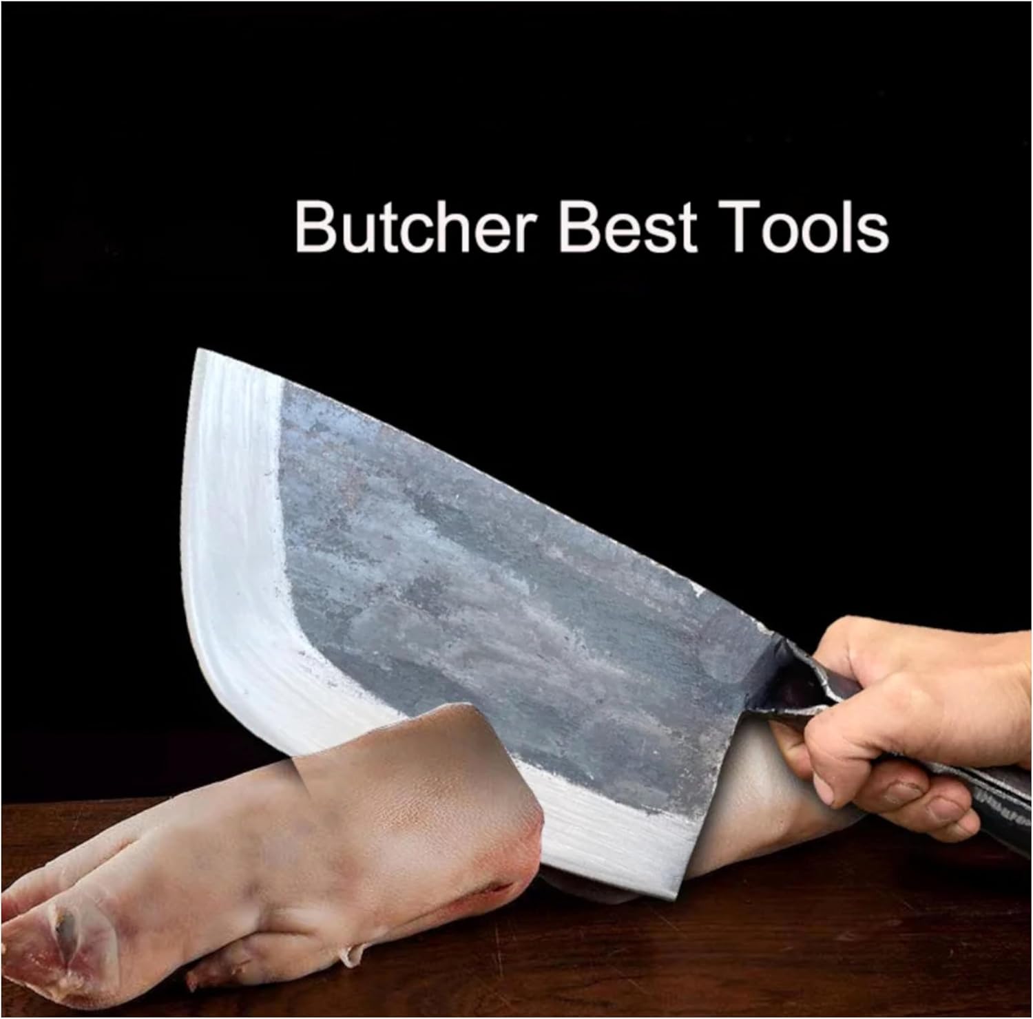 Generic Butcher's Chopping Knife Cleaver Knife, Silver