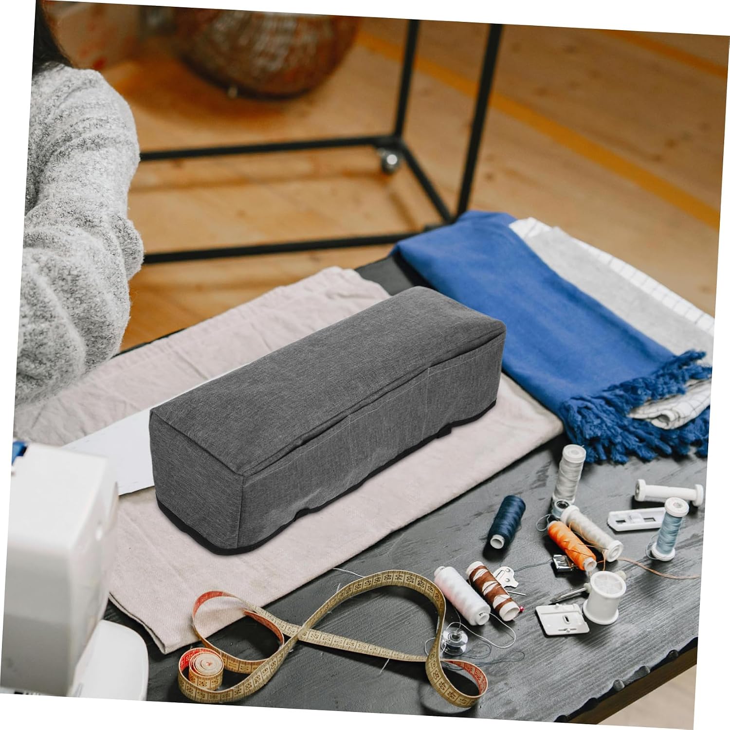 STOBOK Cutting Machine Dust Cover Storage Pocket Protective Sleeve for and Die Cutting Machine Lightweight and Design for Tools and Accessories Linen Gray