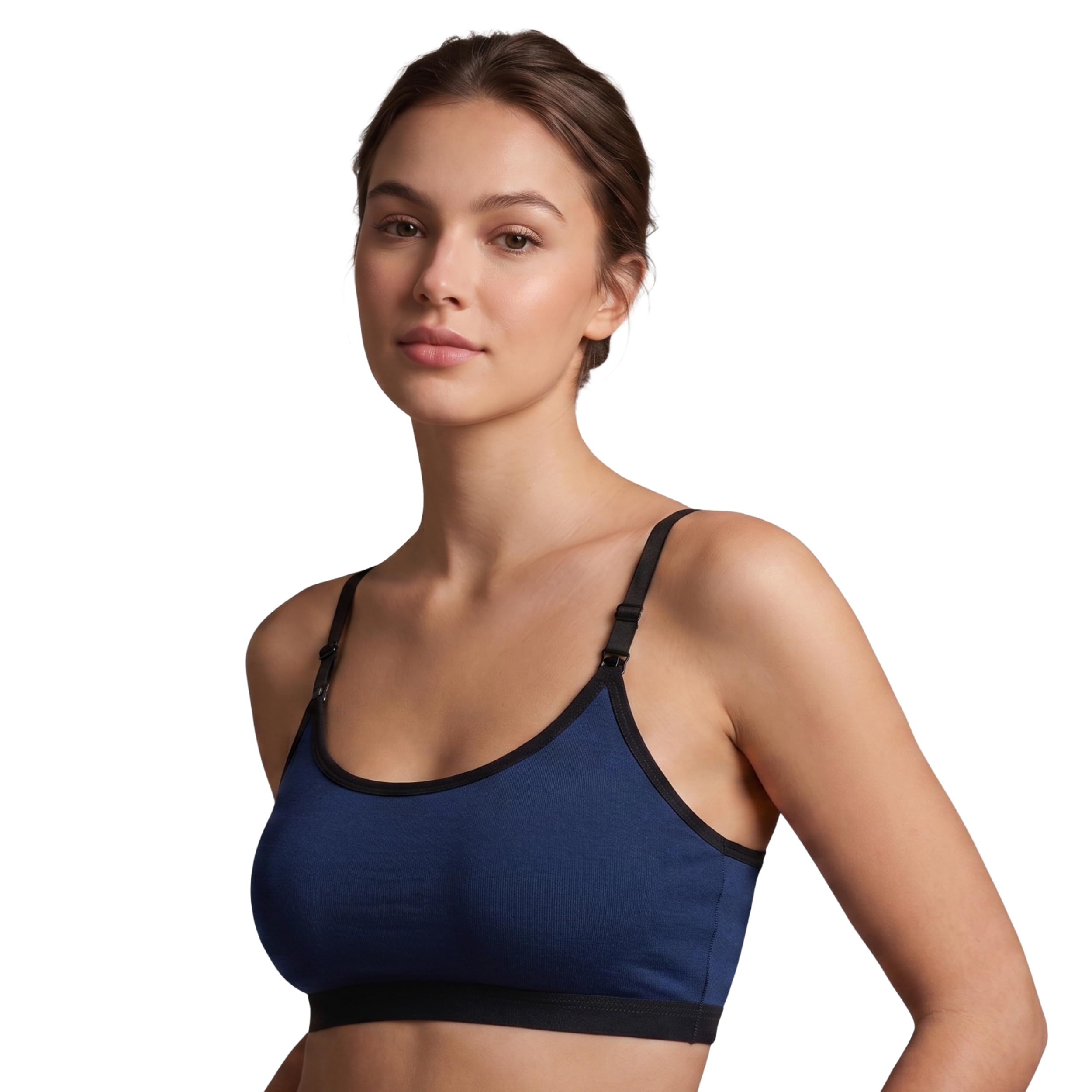 smiley face Seamless Wireless Sports Bra for Women | Stretchy Comfort Yoga Bralette & Athletic Crop Top with Adjustable Strap.-picture-10