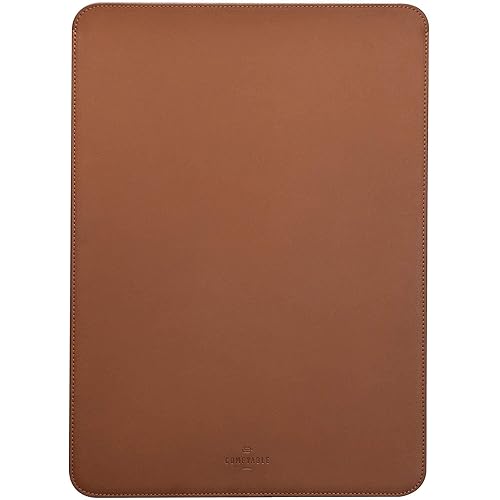 Comfyable Laptop Sleeve 13 Inch Precisely Compatible with MacBook Pro M2 2022 M1 2020-2016 & Mac Air M3 2024 M2 2022 M1 2020, Not Fit Old Versioned MBA/MBP, Faux Leather Cover Case, Brown