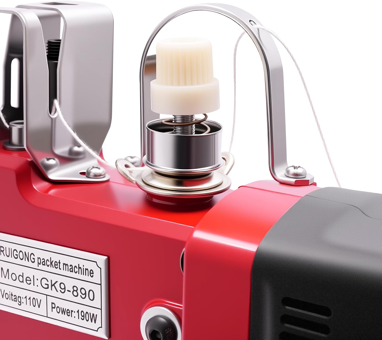 Electric Bag Sewing Machine,190w 110v 1000rpm Bag Stitching Tool Industrial Canvas Stitching Closer Leather Canvas Sewing-Machine for Express Logistics Companies Large Factory Warehouses