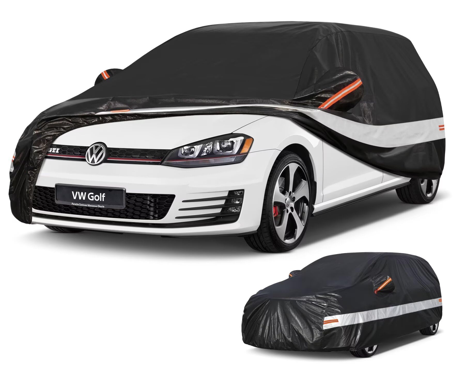 Holthly 10 strati Telo Copriauto per VW Golf/Volkswagen Golf 4/5/6/7/8(2012-2025),100% copertura auto impermeabile,Telo Copri Auto per Esterno,impermeabile,protezione UV,antivento,antipolvere