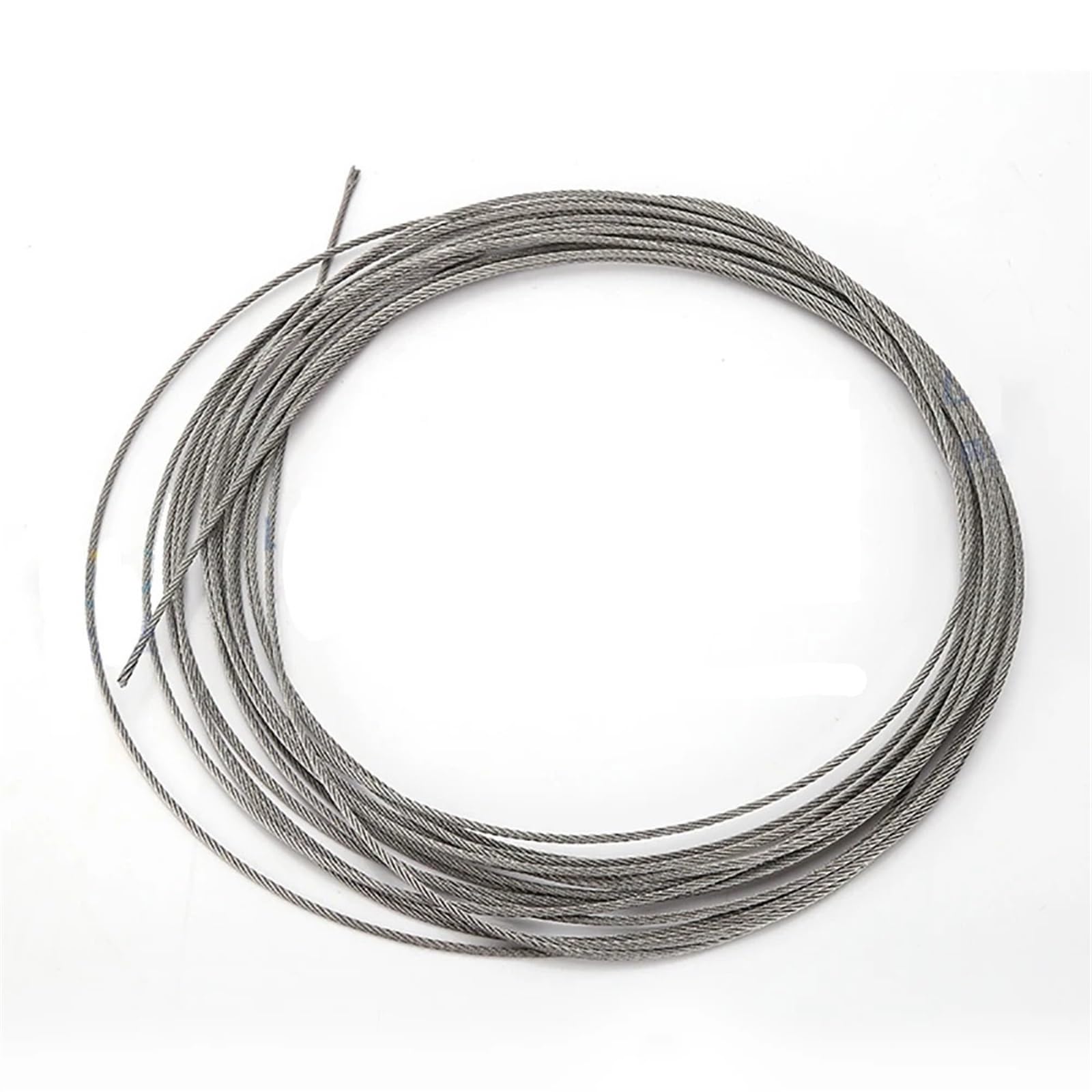 Edelstahlseil Durchmesser 0,3 mm - 4, 304 Edelstahl Drahtseil Weiches Kabel Angeln Wäscheleine Heben Rostfreie Linie 7x7 Struktur(3.0mm,50Meters)