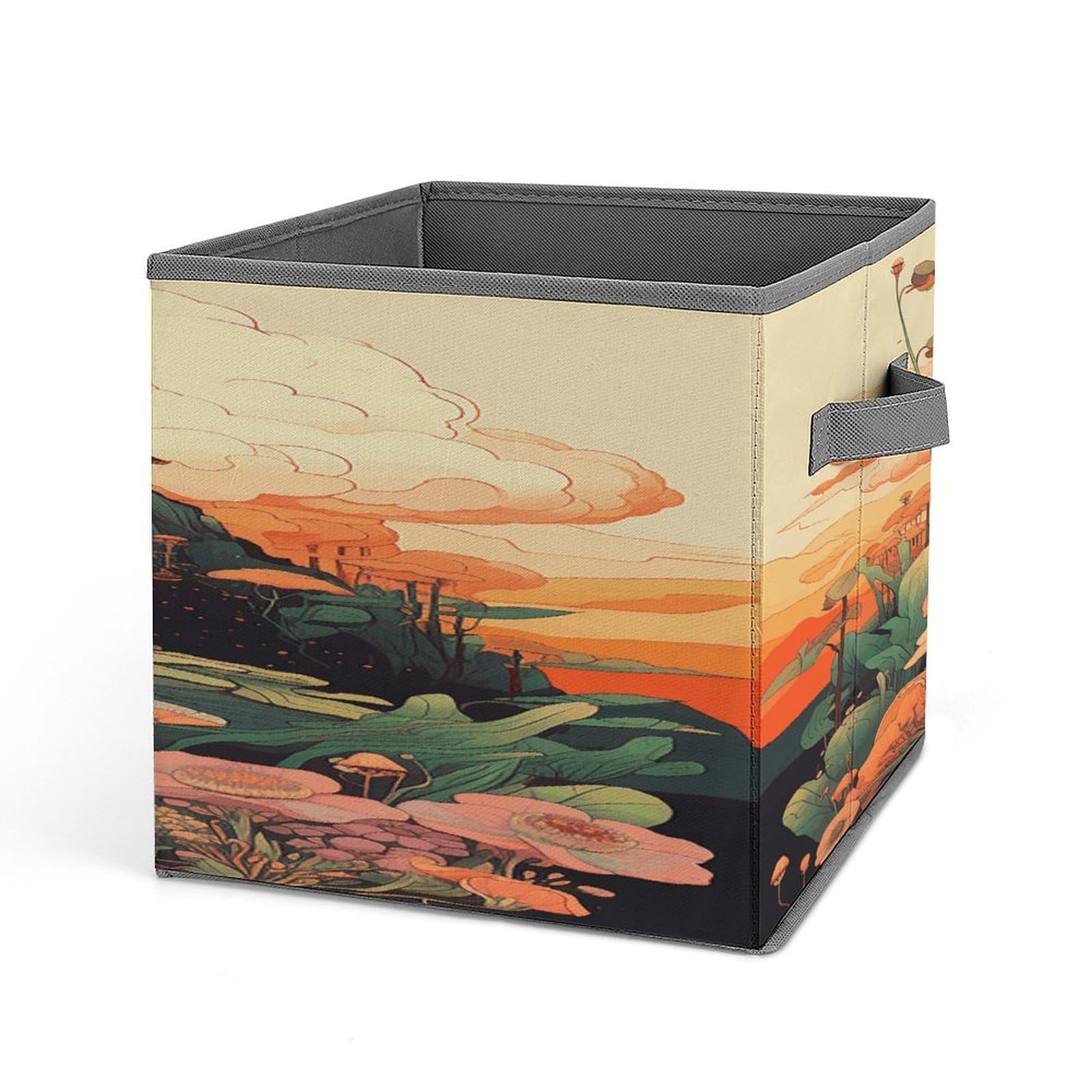 FekiLoot Frog on Mountain Storage Bins Storage Baskets