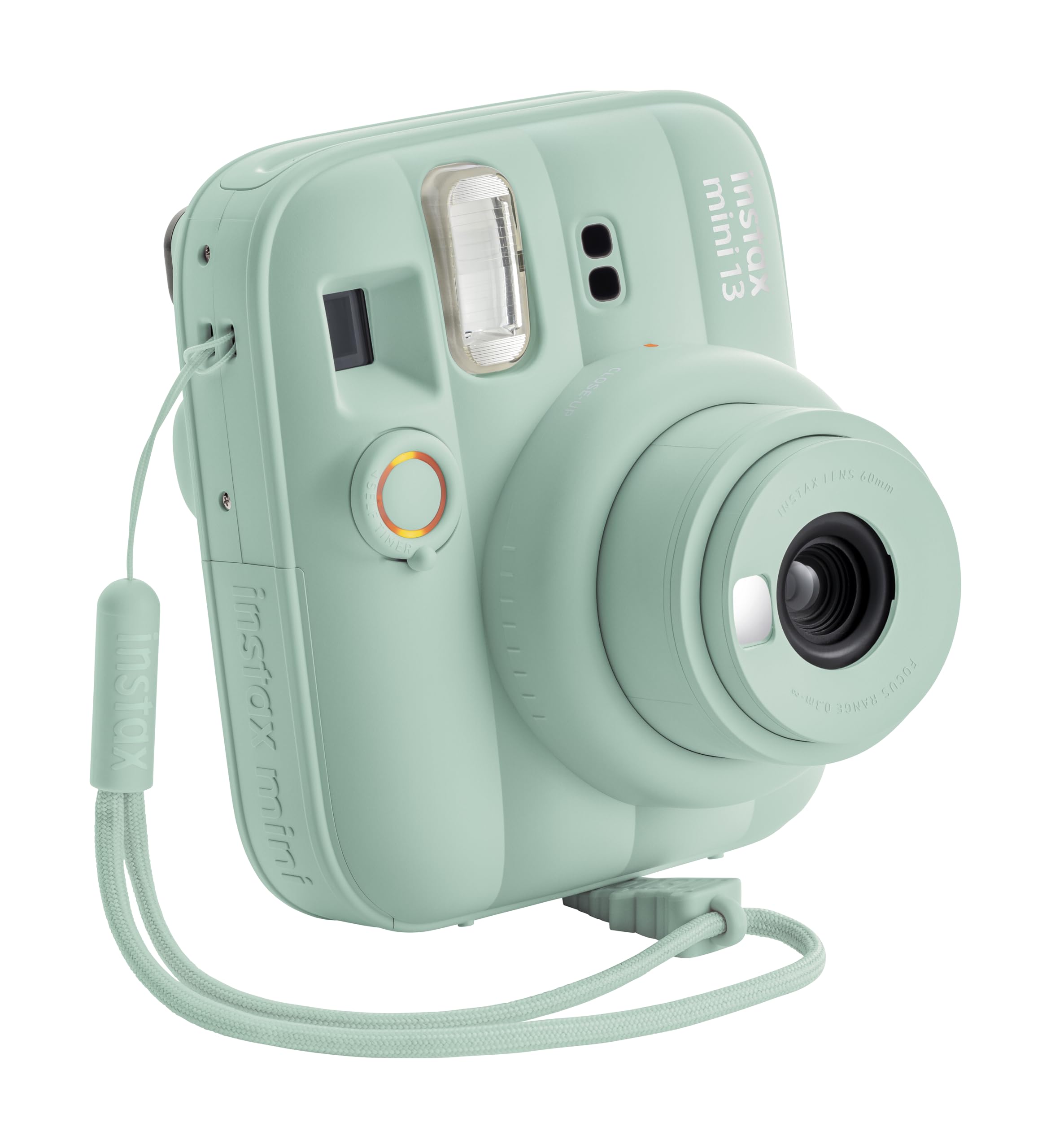 instax mini 13 fotocamera istantanea con flash integrato, specchio selfie, modalità close-up, autoscatto, Lagoon Green