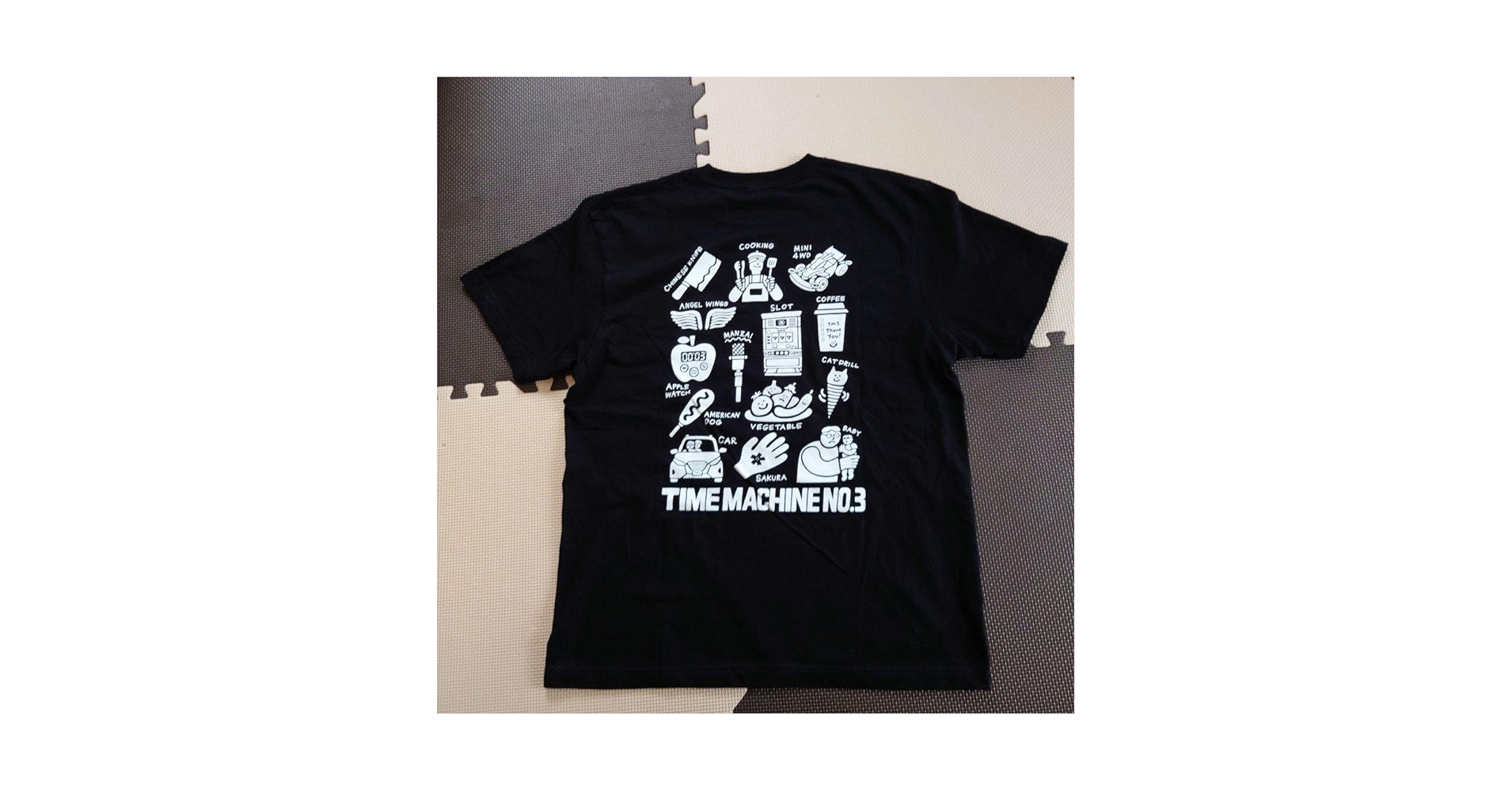 Chara タイムマシーンTシャツ size L Amazon.co.jp: タイムマシーン3号 TシャツLサイズ・黒 VOKH