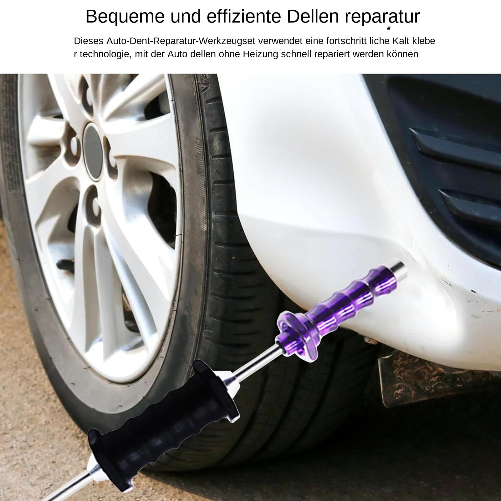 Estrattore Slide Hammer – Strumento per carrozzeria, kit di riparazione | auto, pastiglie adesive a freddo, rimozione ammaccature del veicolo, officina auto, fai da te, lavori di verniciatura