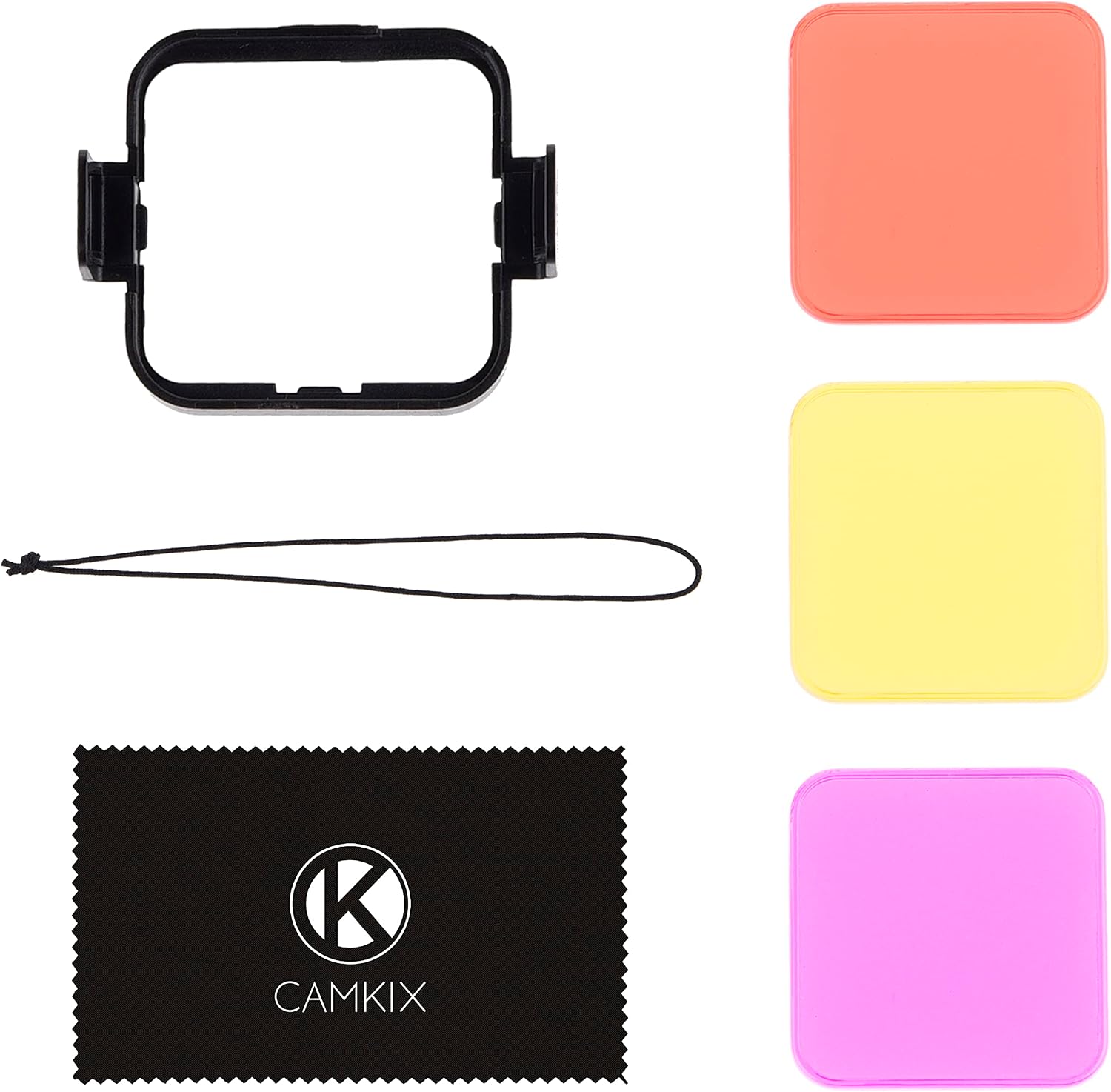 CamKix Diving Lens Filter Kit Compatible with GoPro Hero 5 and Hero 4 Session Camera - Enhances Colors for Various Underwater Video and Photography Conditions