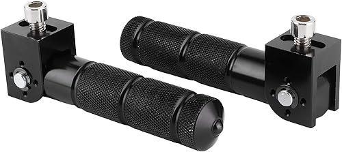 Miniatura 5 de Camrusic Estriberas Plegables para Motocicleta, Estribo Trasero Pernos de Instalación M8 para Motocicleta Eléctrica Ebike Reposapiés de Pasajero