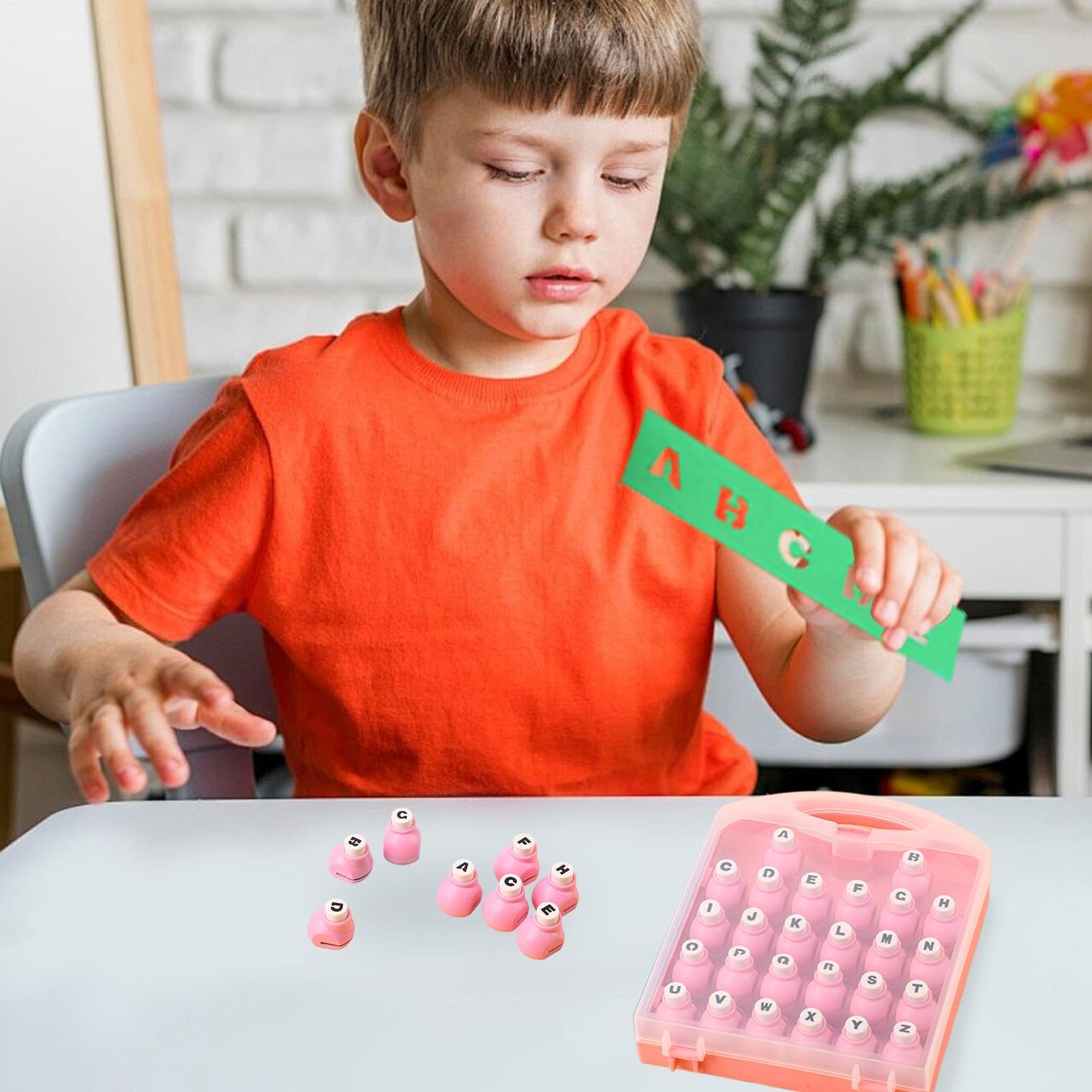 Set di punzonatrici per lettere, set di perforatrici per carta Perforatore