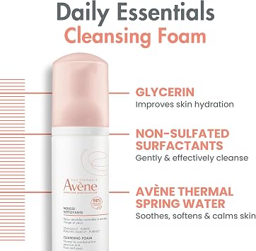 EAU THERMALE AVENE Normal ve Karma Hassas Ciltler için Temizleme Köpüğü 150 ml
