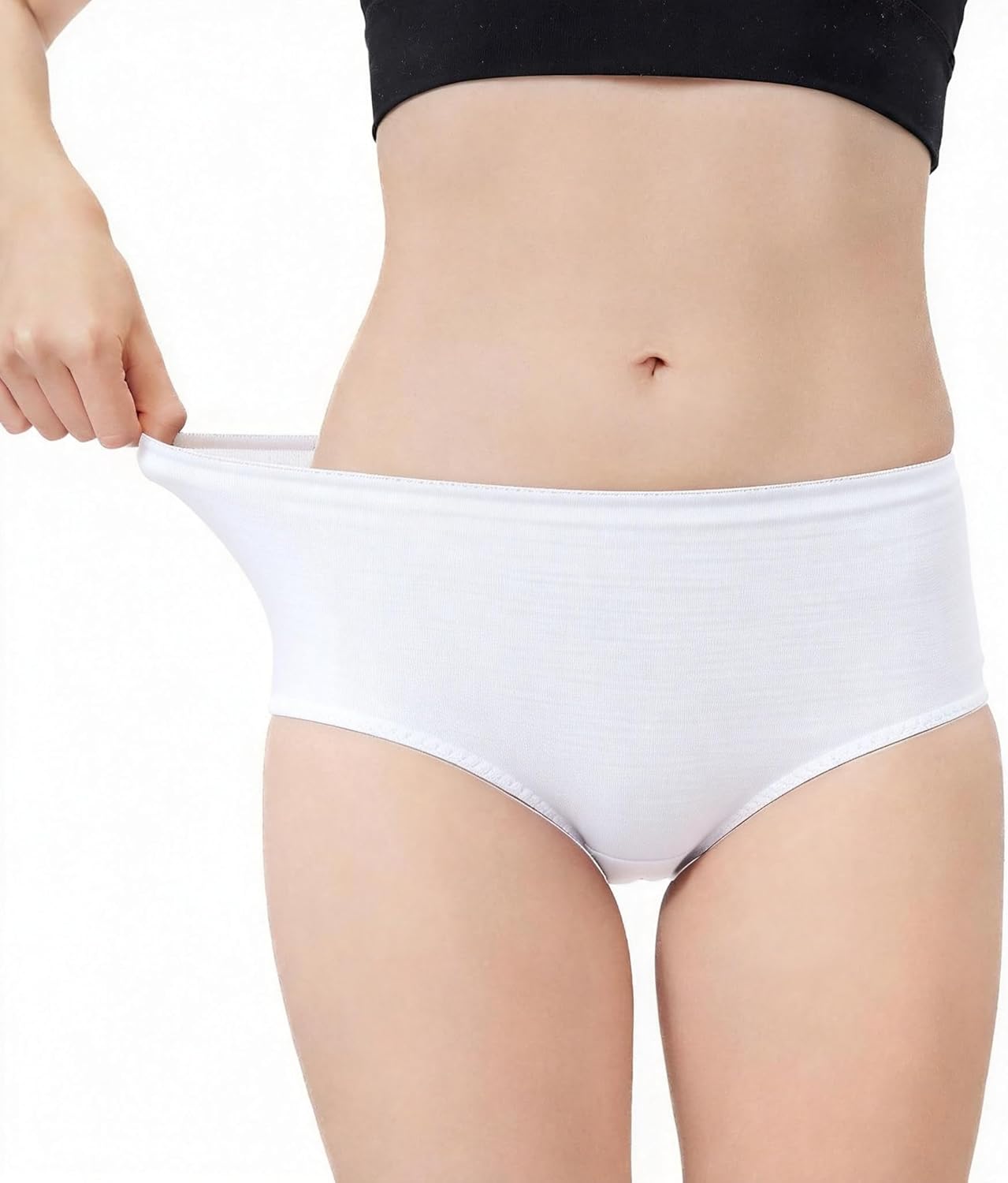 Women's 100% Merino Wool High-Waisted Underwear,Wool Base Layer for Everyday, Trave...