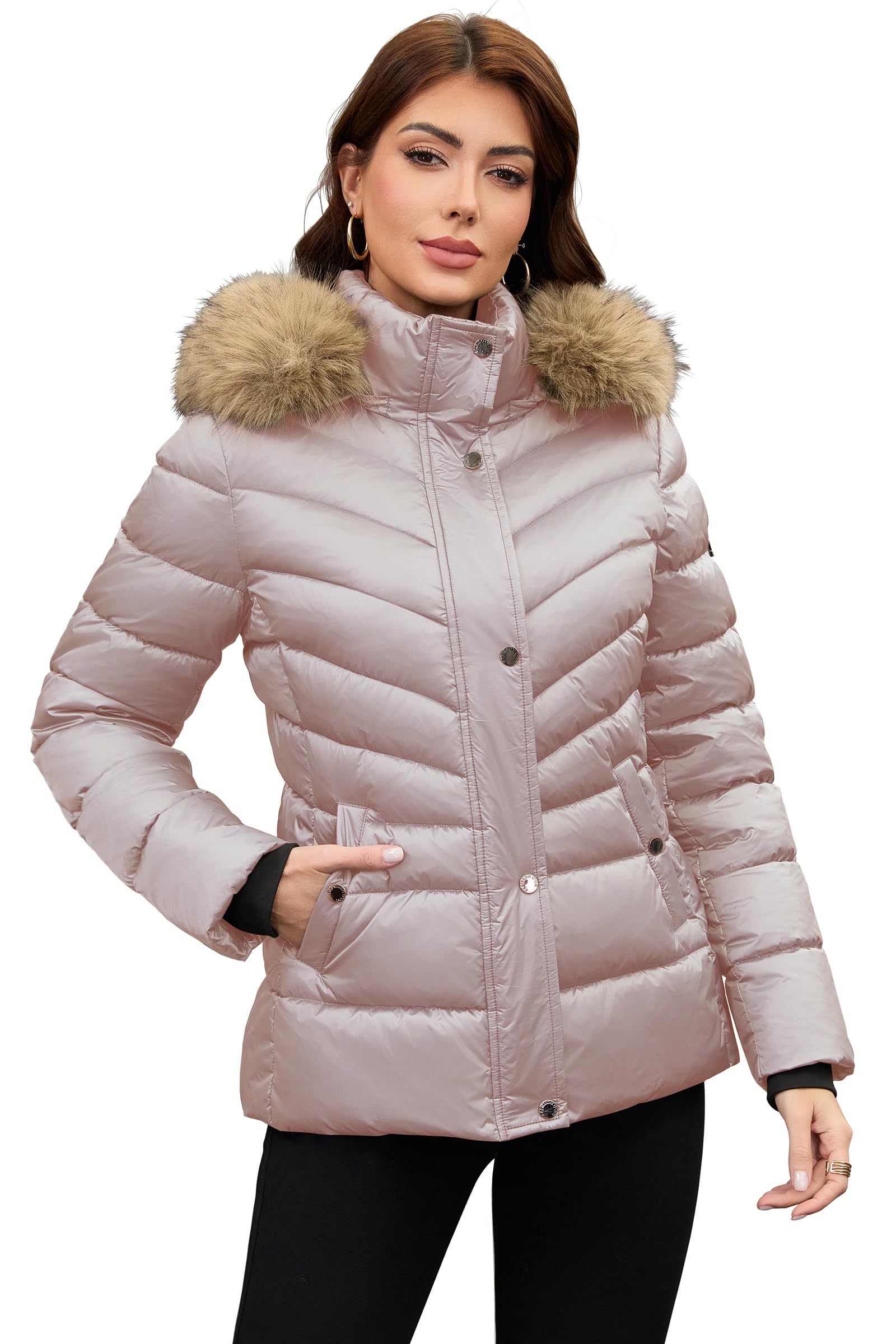 PAPILLON D'OR WEAR YOUR WINGS Womens Puffer Coat