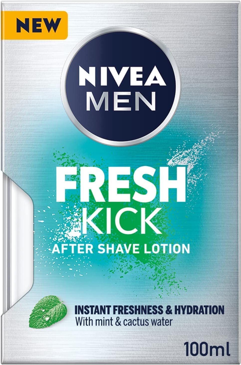 NIVEA MEN After Shave Lotion, Fresh & Cool Mint Extract, 100ml