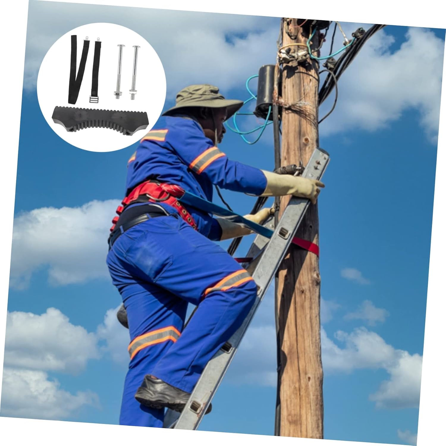 Ladder Protective Covers Pads Ladder Stabilizer Extension Pad Non-Slip Mat Home Safety