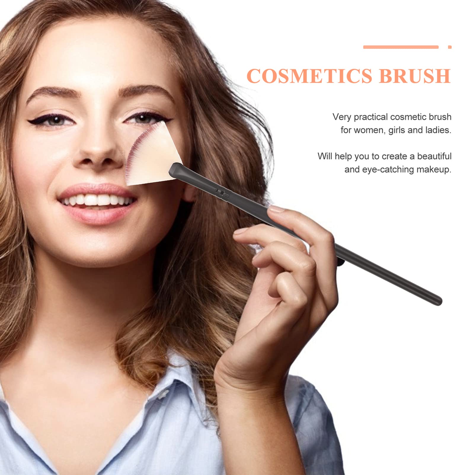 36 pinceles de maquillaje en forma de abanico, pincel de maquillaje, pincel de belleza en forma de abanico, aplicador para herramienta, cepillo para, cepillo de tratamiento de la