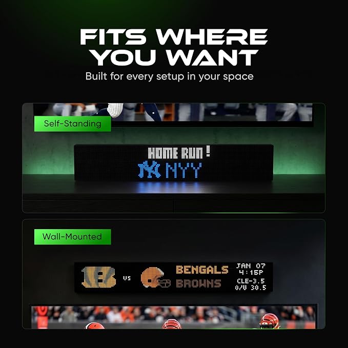 GlanceLED Ticker LED Personalizable para Deportes miniatura 7