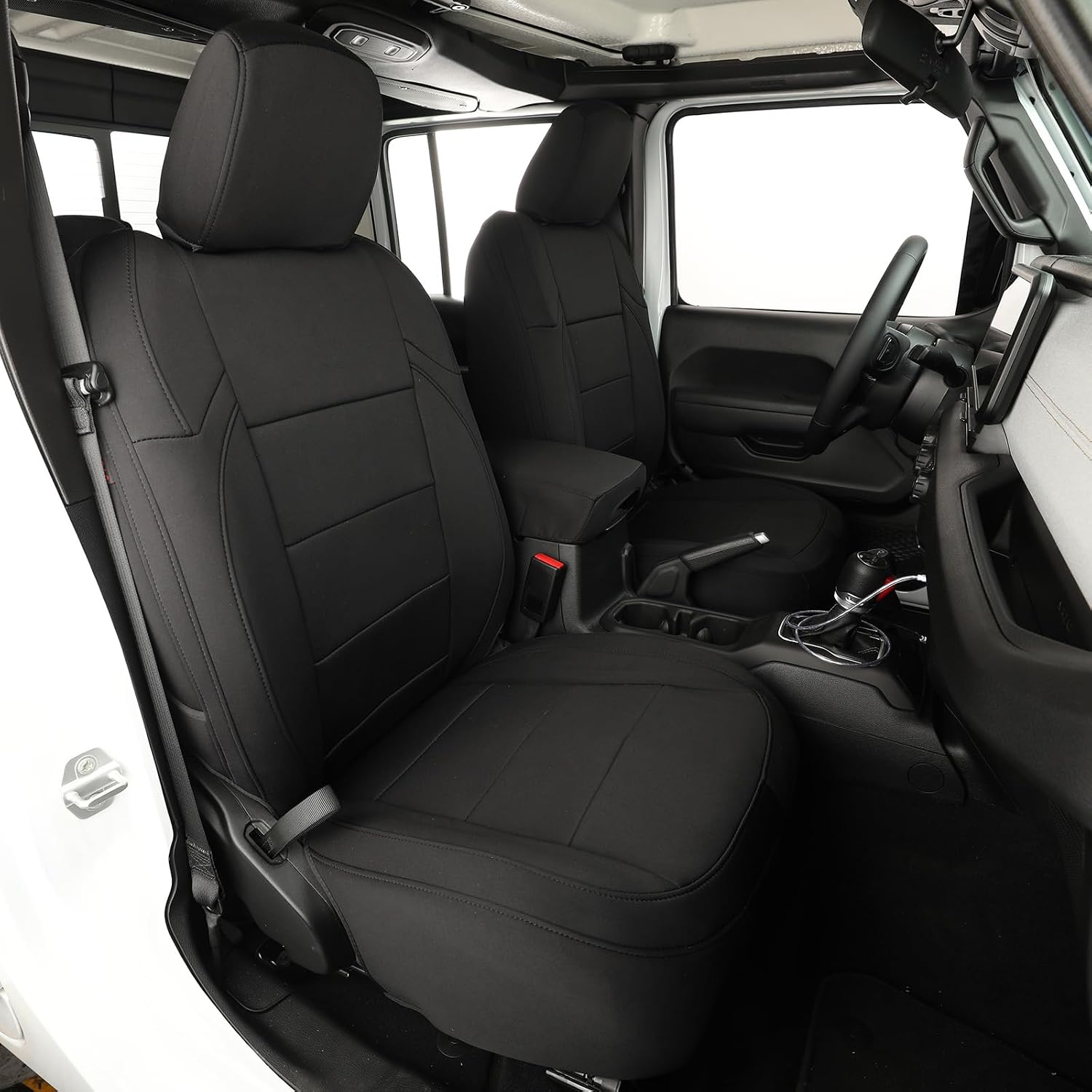 EKR Custom-Fit Neoprene Seat Covers for Jeep Gladiator (Full Set Manual Driver Seats & Rear No Armrest)