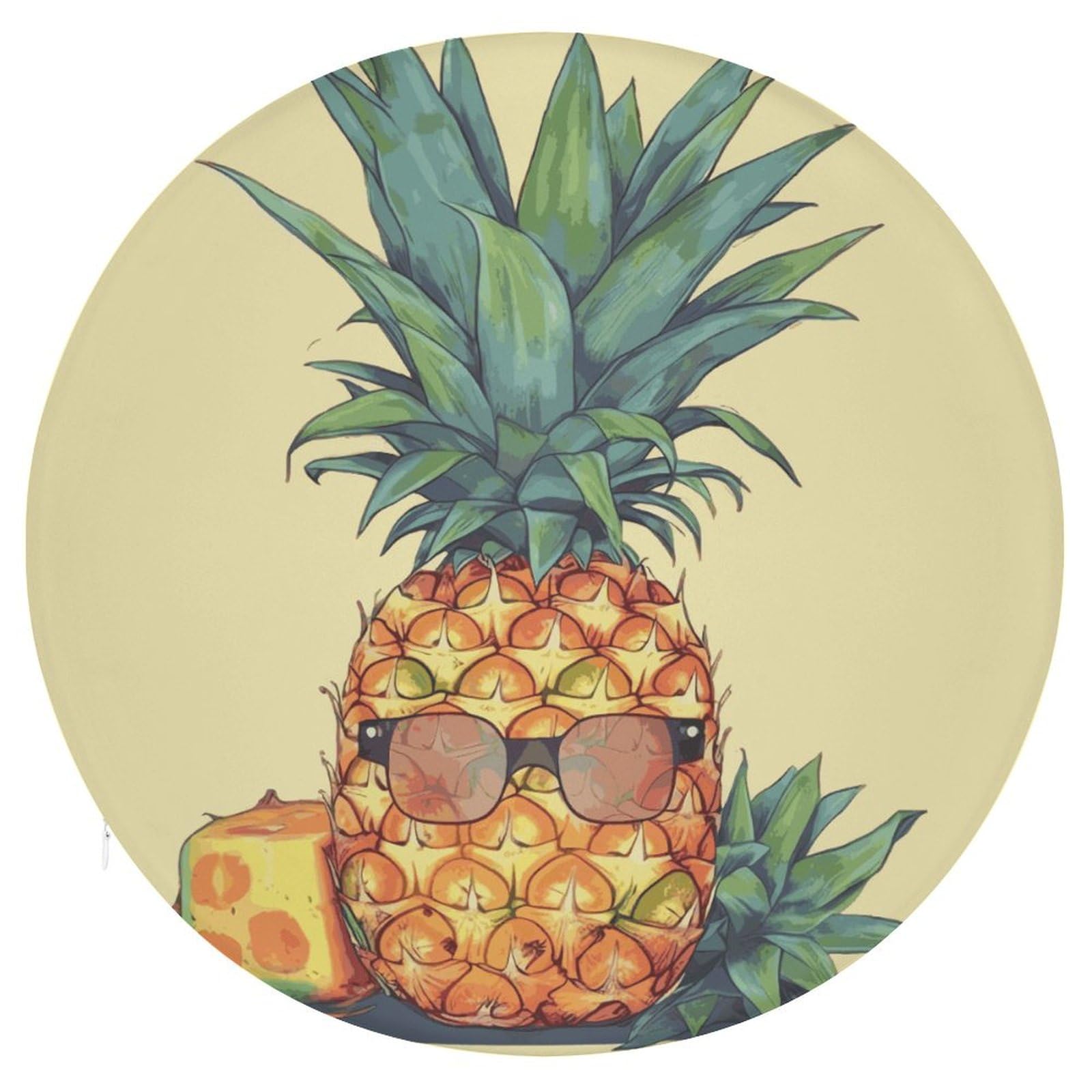 Coussin de sol de méditation rond en mousse à mémoire de forme pour adultes 39 cm